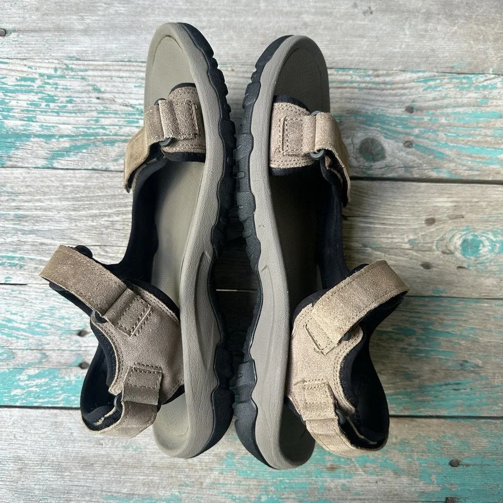 Teva Sport Sandals Men's Size 10 Brown Tan Adjustable Straps Outdoor Hiking Walk